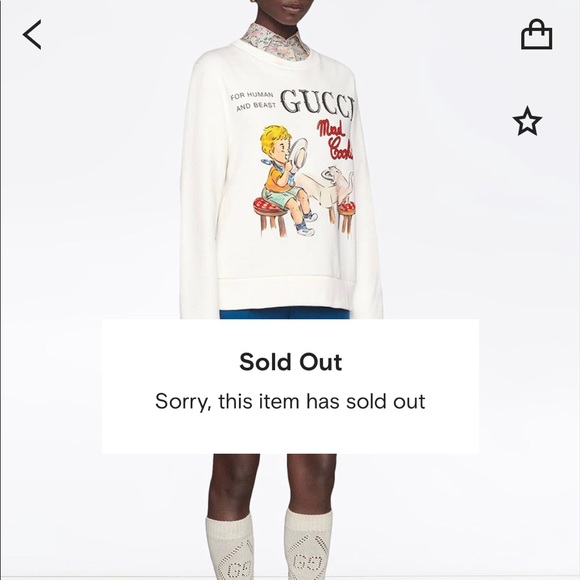Gucci mad cookies sweatshirt off white - Picture 14 of 15